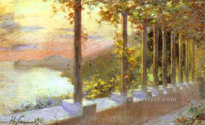 Italian Landscape Polish Henryk Siemiradzki Oil Paintings